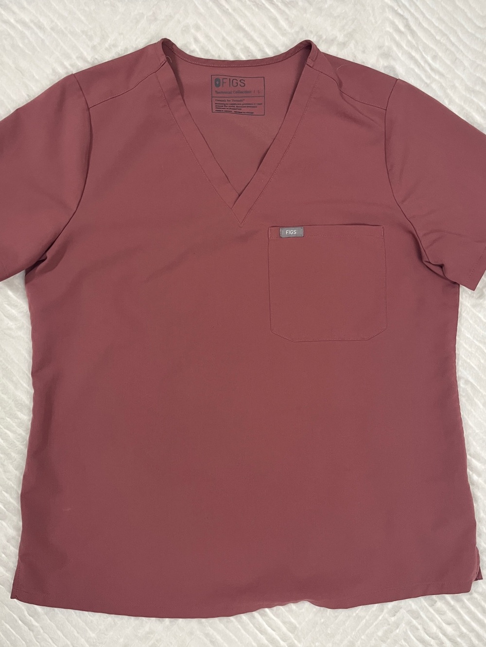 Figs‎ Catarina Scrub Top Shirt Scrubs One pocket size large po 2652
